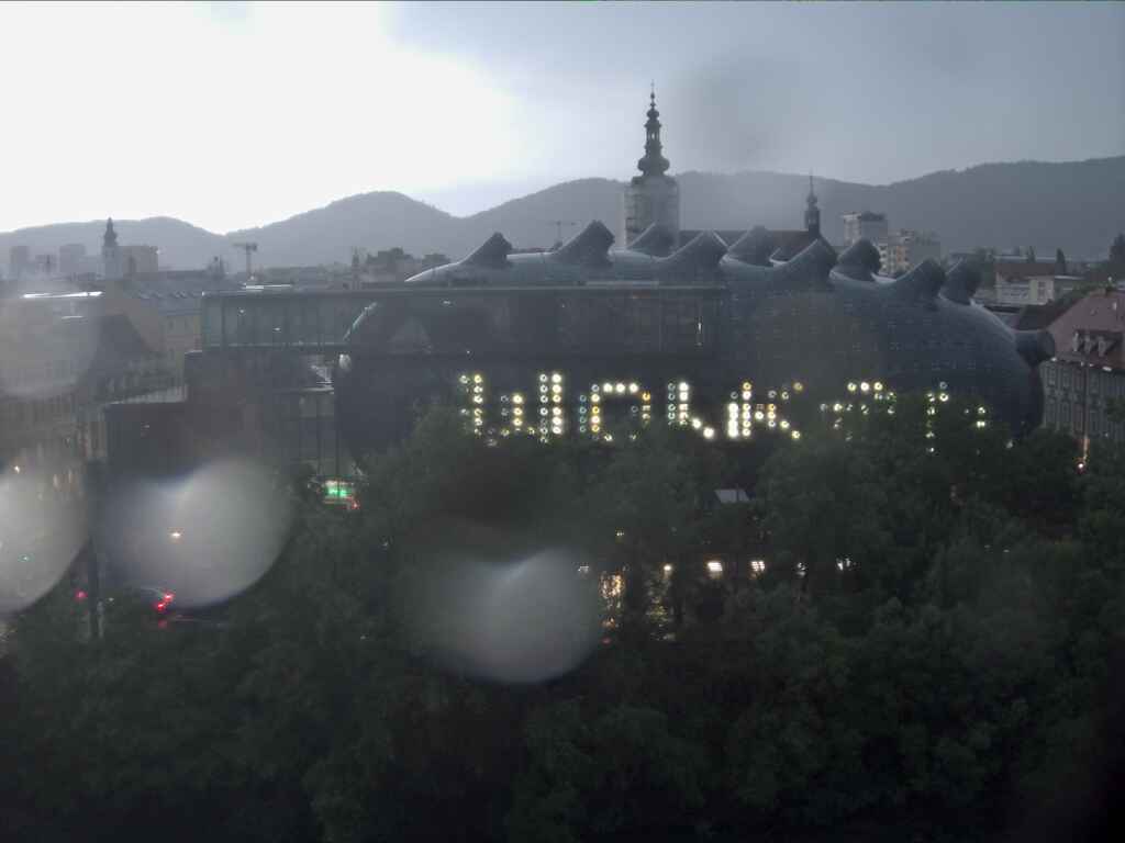 Livebild Webcam Bix-Medienfassade Kunsthaus Graz