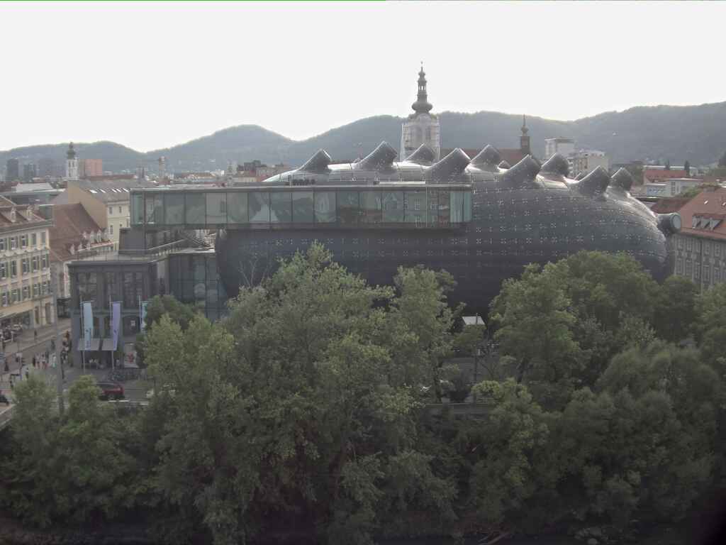 Livebild Webcam Bix-Medienfassade Kunsthaus Graz