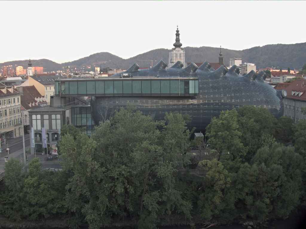 Livebild Webcam Bix-Medienfassade Kunsthaus Graz
